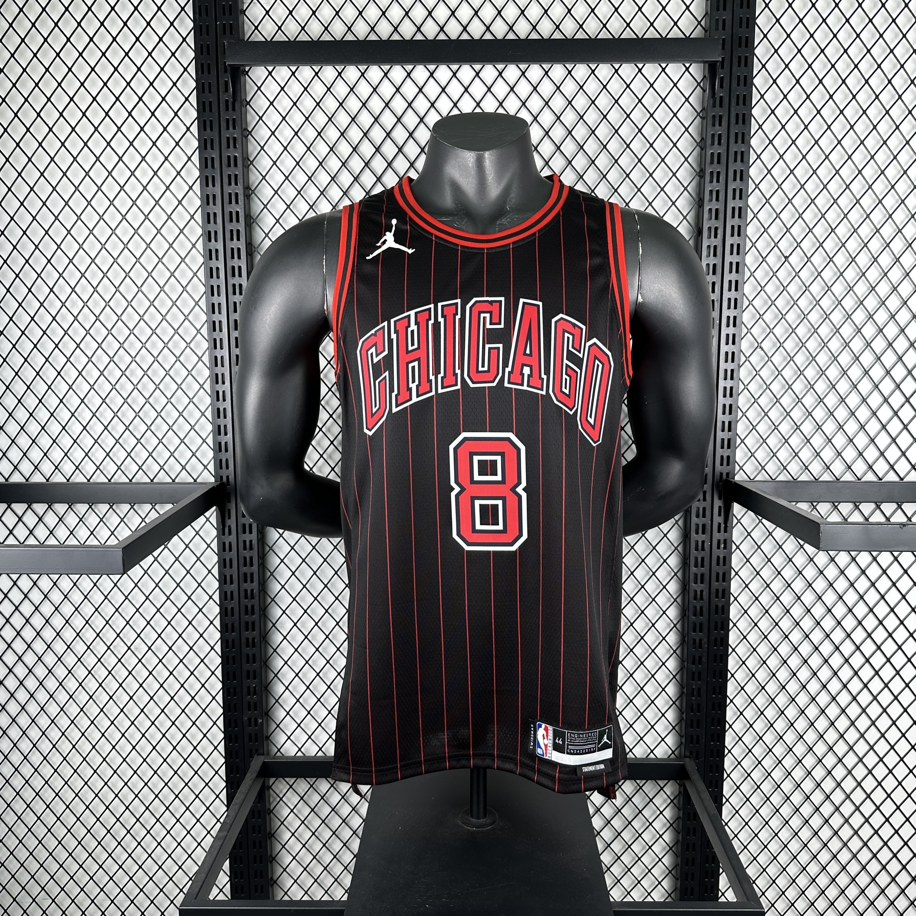 Men Chicago Bulls #8 Lavine black 2025 NBA jersey->chicago bulls->NBA Jersey